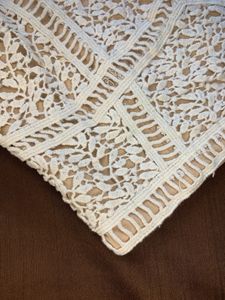 Lace embroidered beige top from Westside
