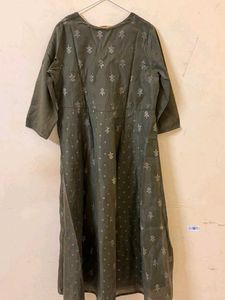 AVASAA Olive Green Printed Kurta