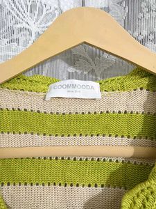 Green Comfy Striped Top