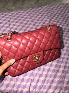 Quilted Shoulder Bag with Chain Strap