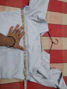 Classic Blue Striped Kurti