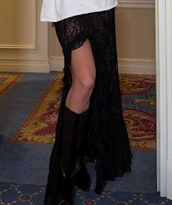 Black Lace skirt with dlit