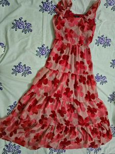 Floral Printed Dress with flare