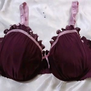 new q_t Burgundy Bra