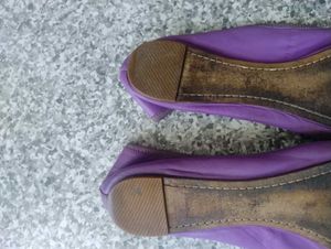 Authentic Tory Burch Purple Ballet Flats