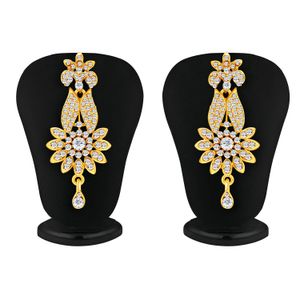 Sukkhi Fabulous Gold Plated AD Necklace Set For Wo