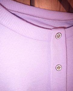 Lilac Ribbed Body Fit Top