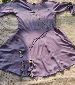 Elegant Lavender Ethnic Gown