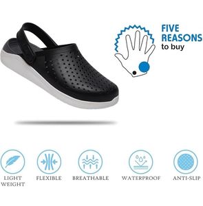 Zerol Black Everyday Wear Clogs for Men