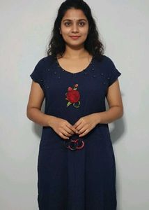 Elegant Navy Blue Dress