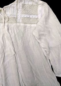 White cotton kurti / top🤍