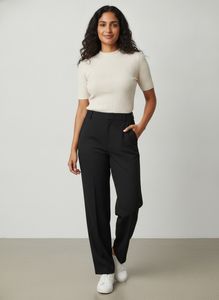 Classic High Waist Black Pants