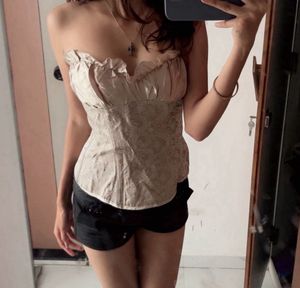 Elegant Lace Corset Top
