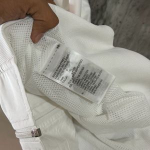 Adidas Track Jacket White Yellow Stripes