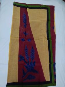 Cotton Applique Saree