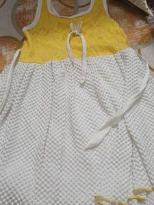 Yellow and White Sundress