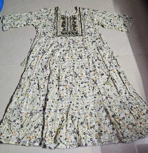 Floral Print Anarkali Kurta