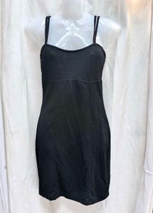 91412. Black Spaghetti Strap Mini Dress