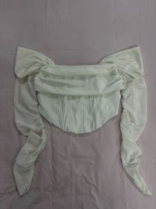 Off-Shoulder Corset Top (Mixt By Nykaa Fashions)
