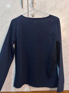 Stylish professional Navy Blue V-Neck Top