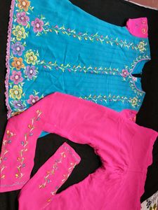 Vibrant Hand-Painted Kurta Set
