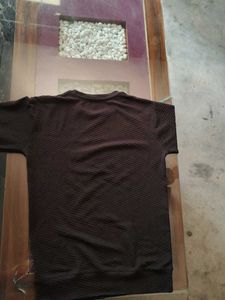 Men's Black Textured Long Sleeve T-Shirt