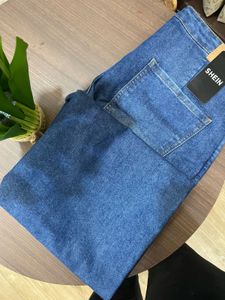 SHEIN Blue Denim Jeans