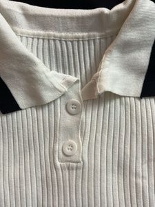 Cute White Polo Top