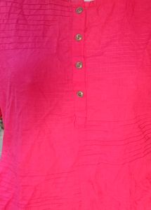 Kurta With Side Pocket From INDIE PICKS - AJIO