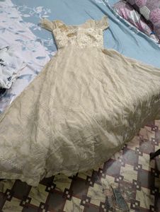 beautiful gown with cancan