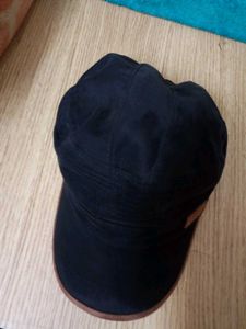 U.S. POLO ASSN.Men Black Panelled Upper Solid Cap