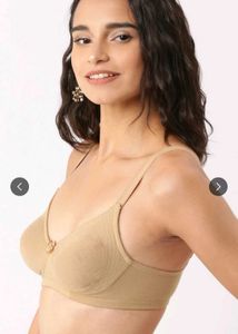 Dressberry Beige Solid Non-wired Bra! 🍪