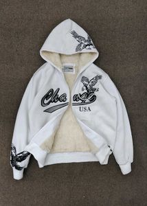 Eagle Graphic Zip-Up Hoodie