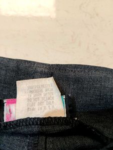Gray Straight Leg Pants