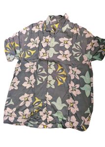 Men's Floral Print Short Sleeve Shirt