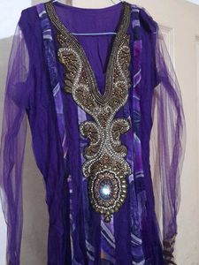 Embellished Purple Kurta