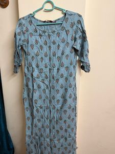 Light Blue Printed Kurta with pant