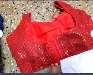 Backless Stylish Sequence Blouse