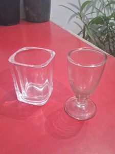 Set Of Two Unique Shorts Glass A