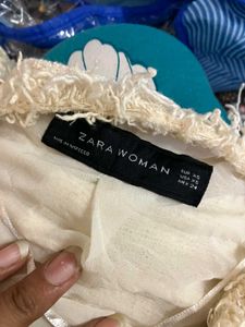Zara Chic Textured Cropped Jacket