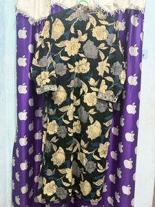 Elegant Floral Print Kurta with pant
