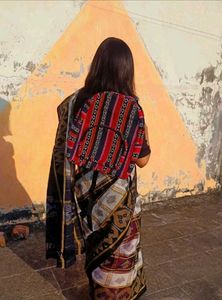 🎒Ethnic Print Backpack in Red