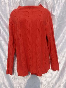 Cable Knit Sweater 🧡