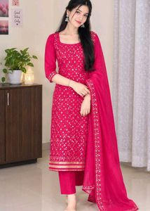 Heavy Work Kurta Set Material