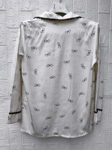 New with tag Korean Cute Bow Print Pajama Top