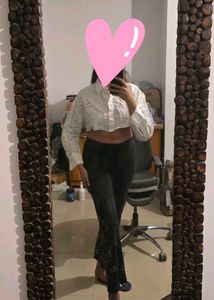 Embroidered Crop Top