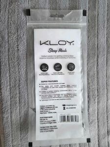 KLOY Velvet Sleep Mask - Grey - Soft &amp; Light