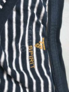 Striped V-Neck T-Shirt