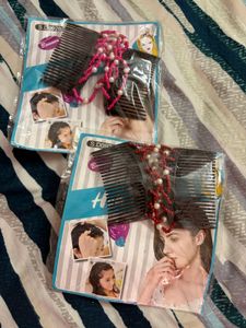 Beaded Hair Comb Headband- Pack of 2