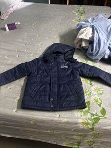 Boy's Navy Blue Padded Jacket